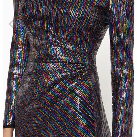 BCBG MaxAzria Mini Sequined Dress-Small - Picture 3 of 4